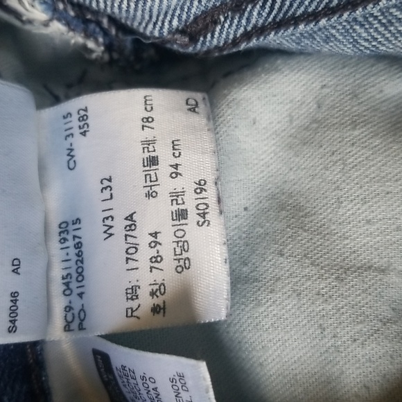 LEVI'S Men's Denim Jeans, Size Levi's 511, Size 31....Great Condition!! - Picture 11 of 15